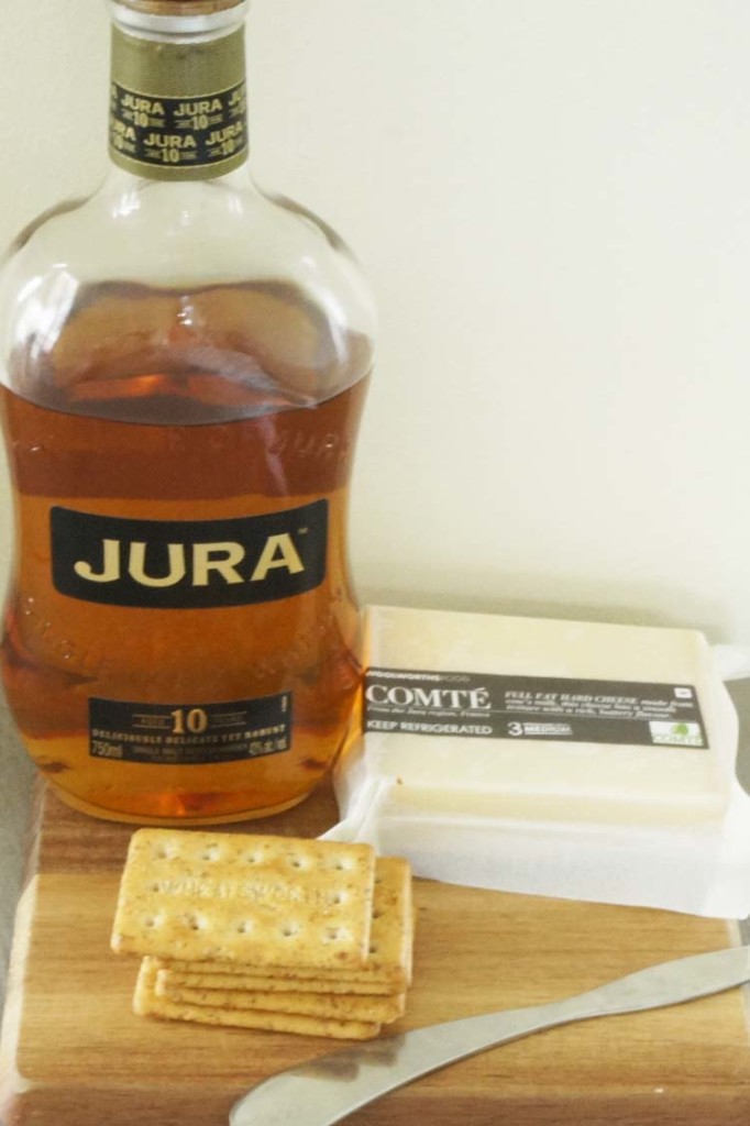 Jura 10 yo Origin whisky and Comté Cheese pairing