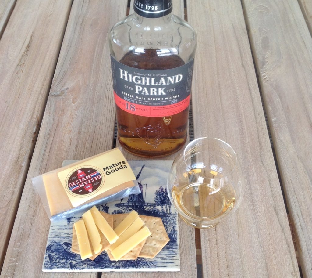 Highland Park 18 yo whisky & Mature Gouda cheese Pairing