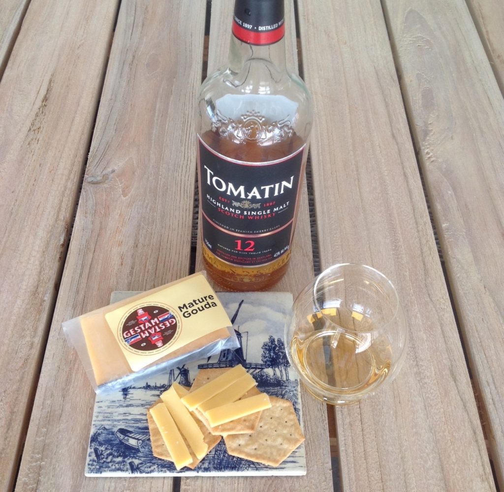 Tomatin 12 yo whisky & Mature Gouda cheese Pairing