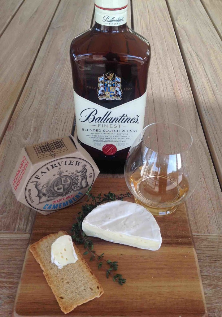 Whisky and Camembert cheese pairing Ballantine's finest whisky