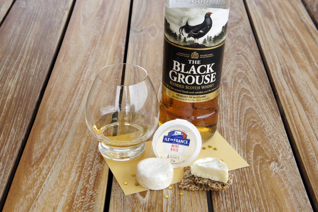 Brie cheese Black Grouse blended whisky pairing