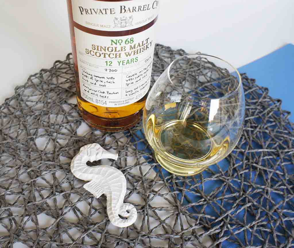 Review and tasting notes Checkers Private Barrel Co no 68 single malt whisky with glass