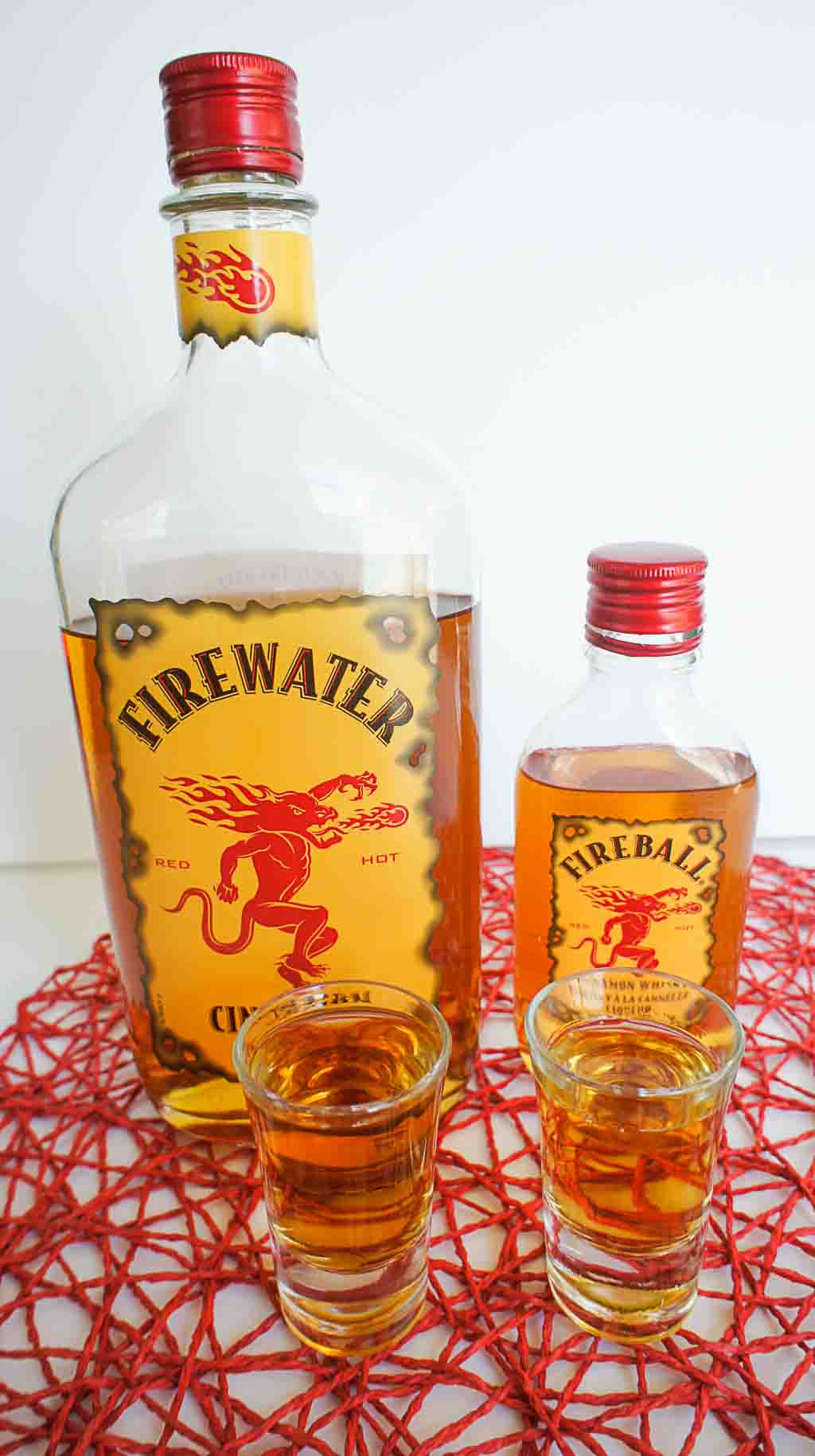 Back Of Fireball Bottle