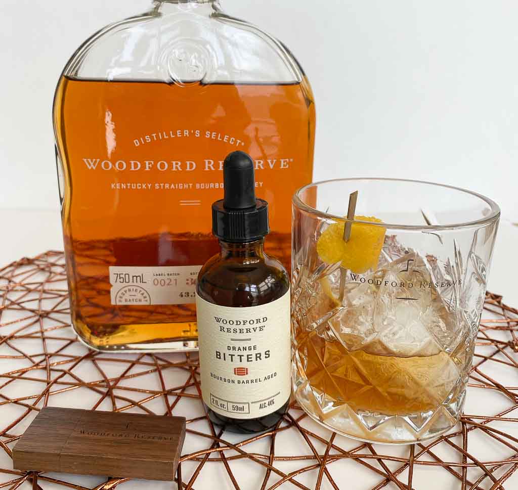 Classic Old Fashioned Cocktail with Woodford Reserve Bourbon