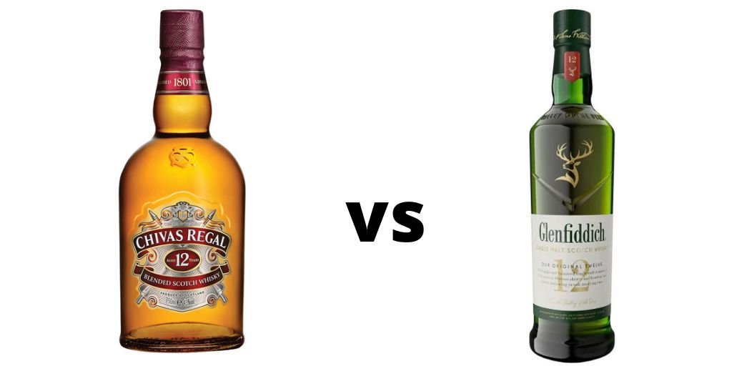 Chivas Regal 12 vs Glenfiddich 12 year old Whisky comparison