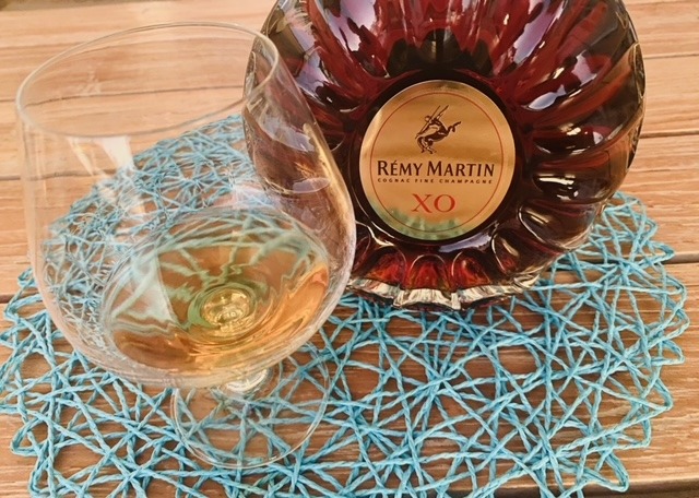 Remy Martin xo cognac with glass