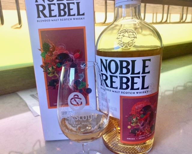 Noble Rebel Smoke Symphony whisky with glass