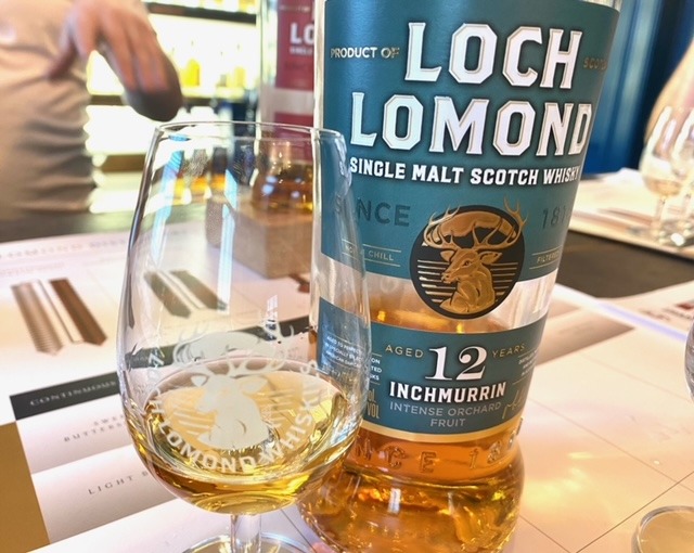 loch lomond Inchmurrin 12 year old whisky with glass