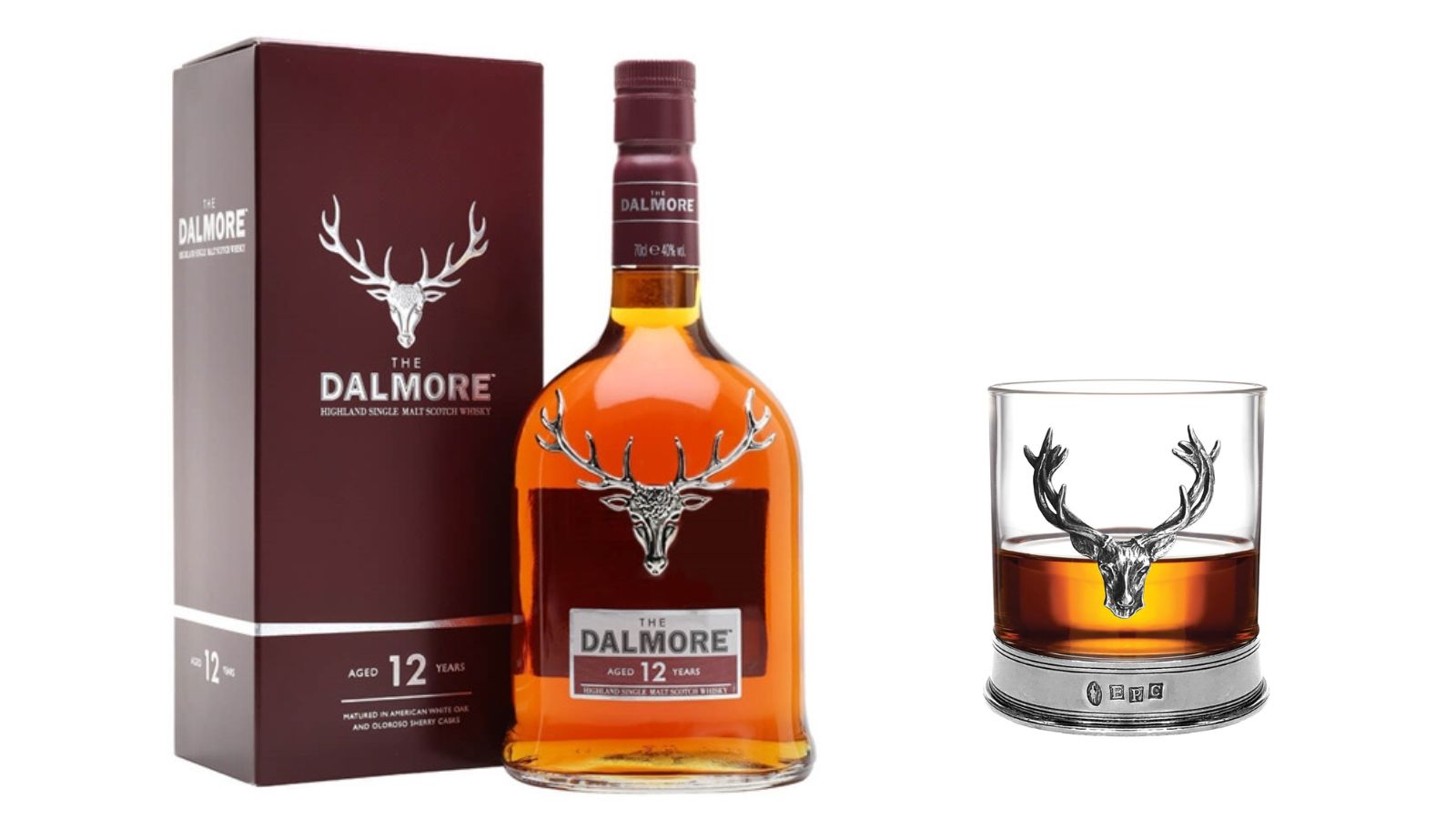 Dalmore 12 with glass Best highland whisky