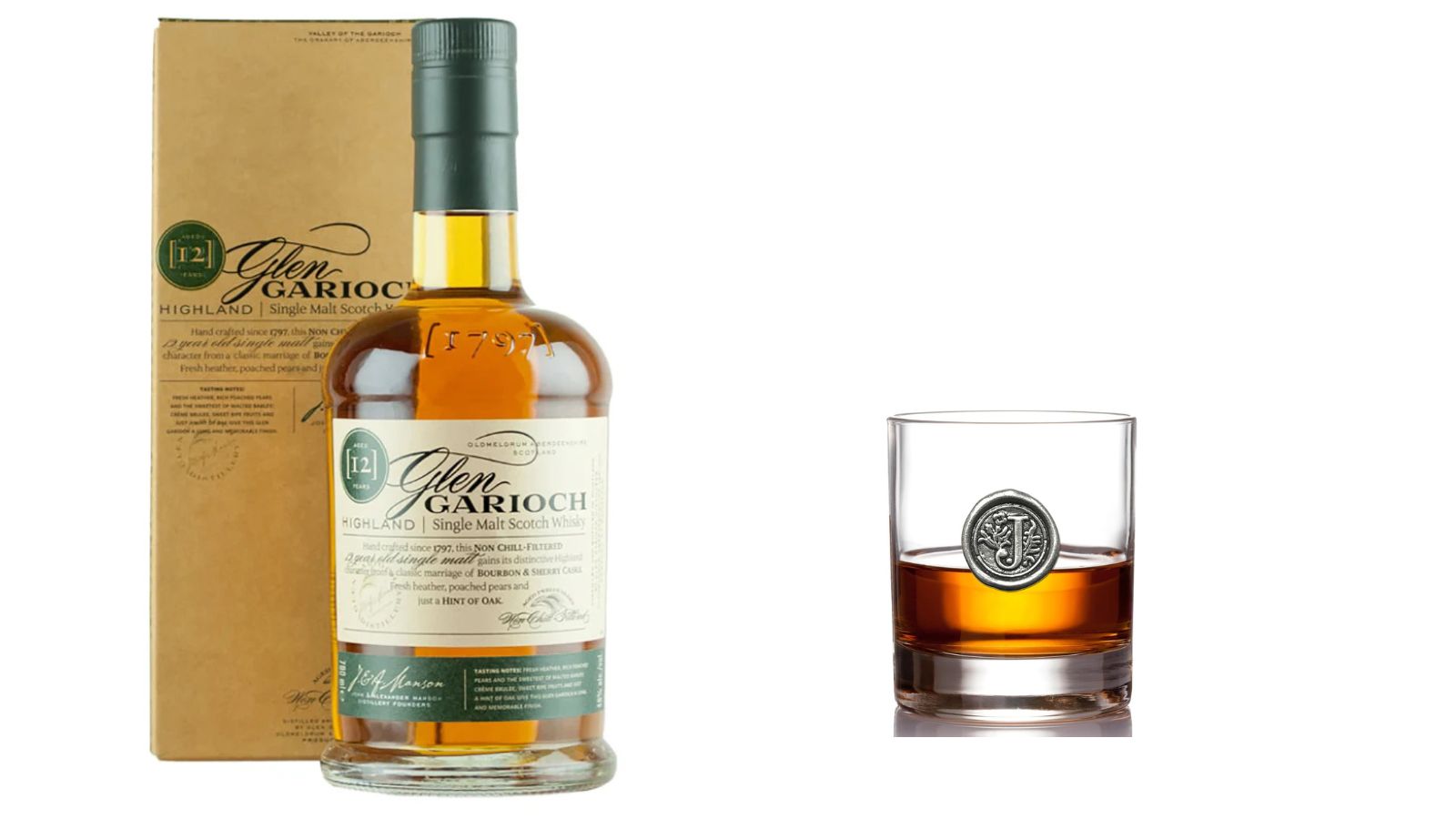 Glen Garioch 12 yo with glass Best highland whisky