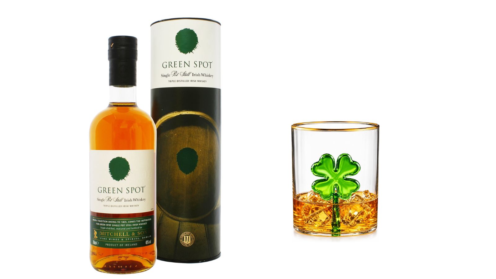 Green Sport best irish whiskey with glass