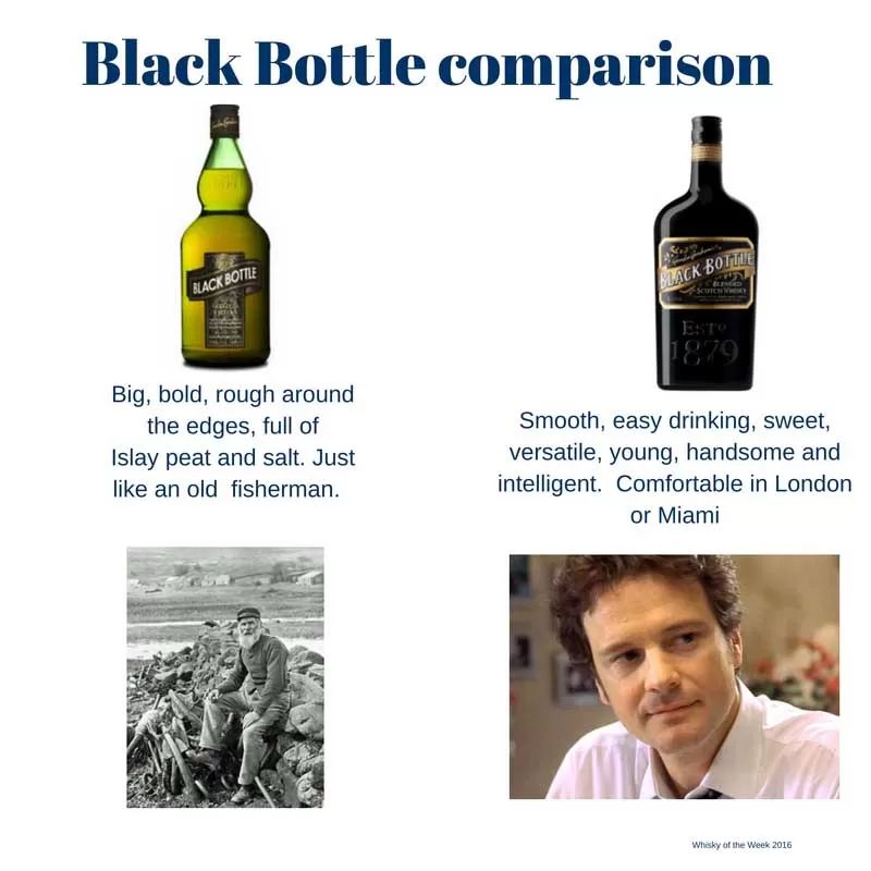 Black Bottle comparison old vs new