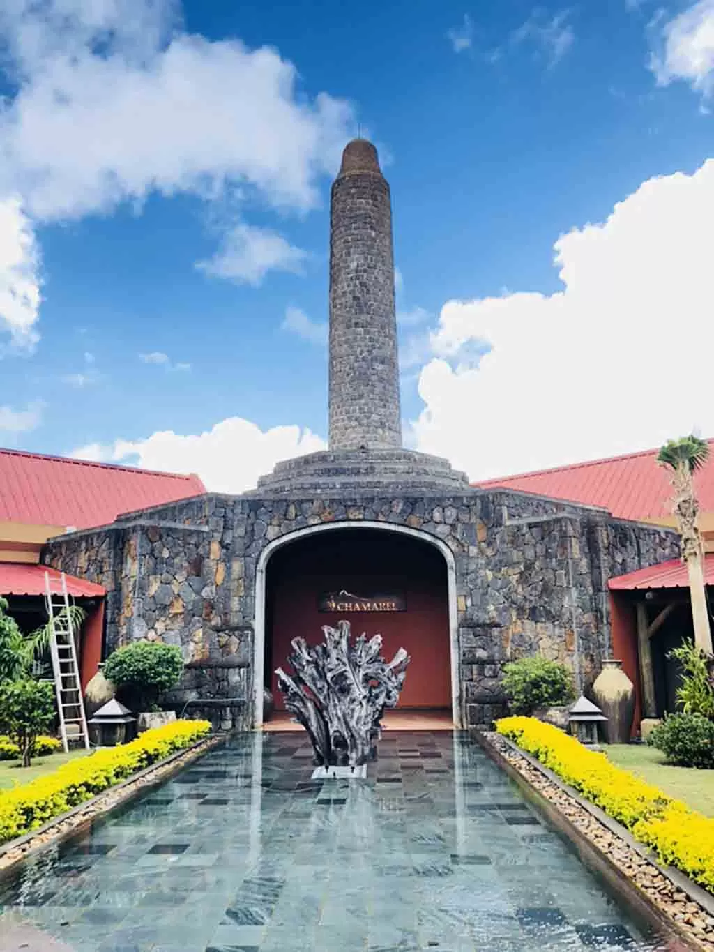 Rhumerie de Chamarel Chamarel Rum Distillery courtyard
