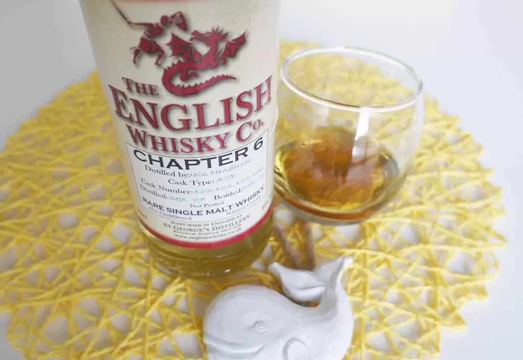 Review and tasting notes English Whisky Co Chapter 6 Whisky with glass