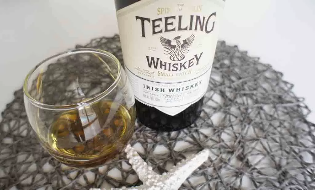 Review and tasting notes for the Teeling Small Batch Irish whiskey with glass