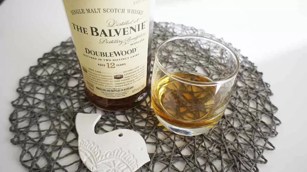 Review and tasting notes The Balvenie Doublewood 12 yo single malt whisky with glass