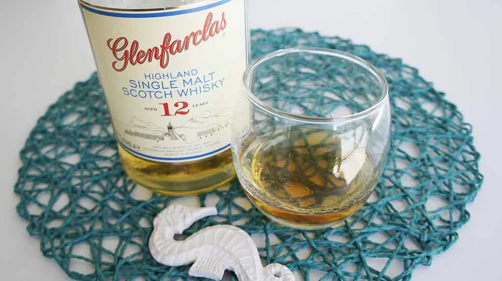 Glenfarclas 12 yo Single Malt Whisky with glass top 5 single malts under R500