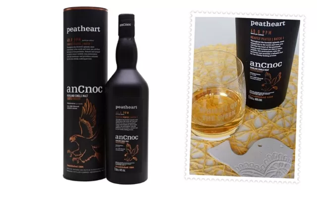review and tasting notes for the Ancnoc Peatheart single malt whisky