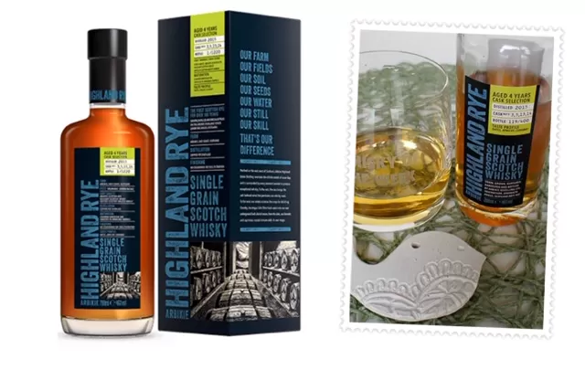 review and tasting notes for the arbiki highland rye single grain whisky