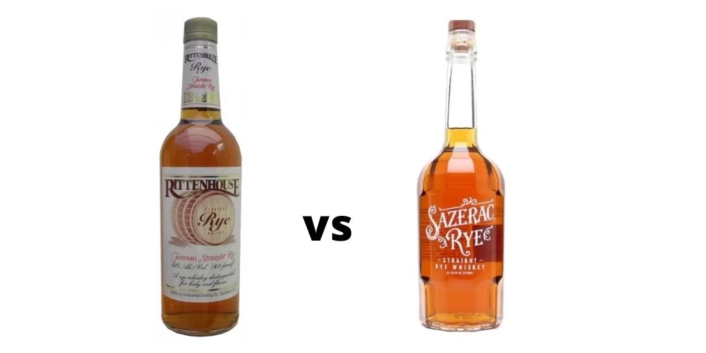 Sazerac Rye vs Rittenhouse Rye Whiskey Comparison