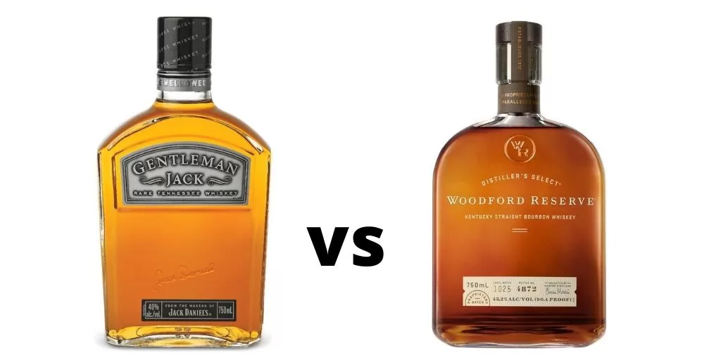 Gentleman Jack vs Woodford Reserve Bourbon Comparison