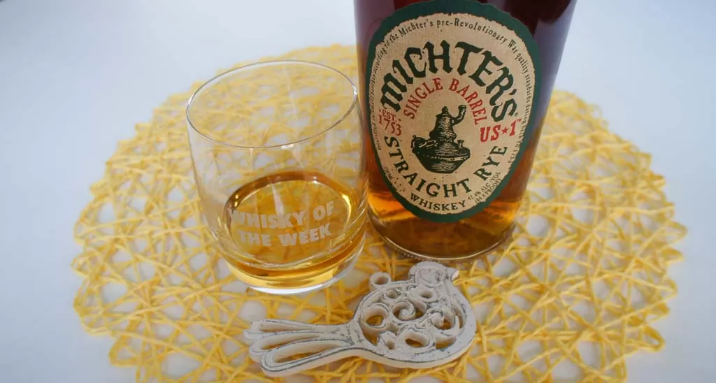 Michter's Rye with glass