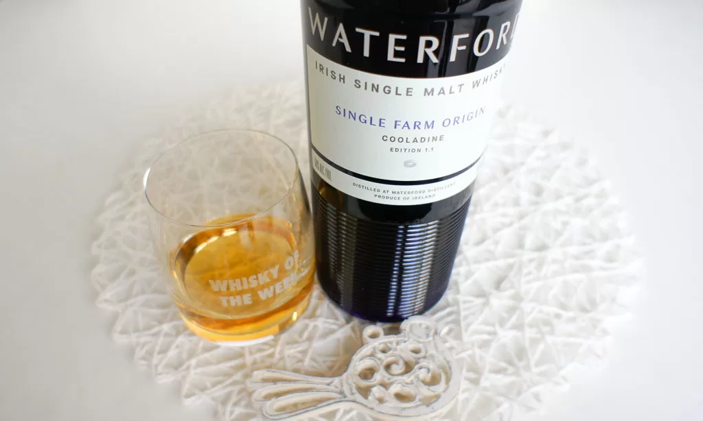 Waterford cooladine Edition 1.1 whisky with glass