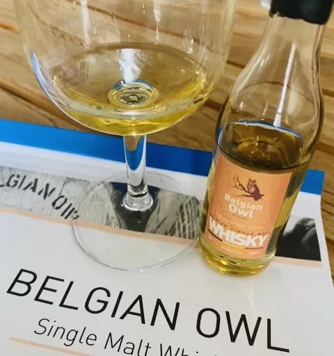 Belgian owl passion whisky with glass copy