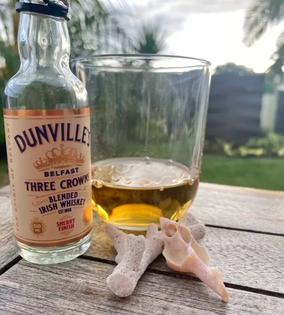 Dunvilles Three Crowns Sherry Finish with glass