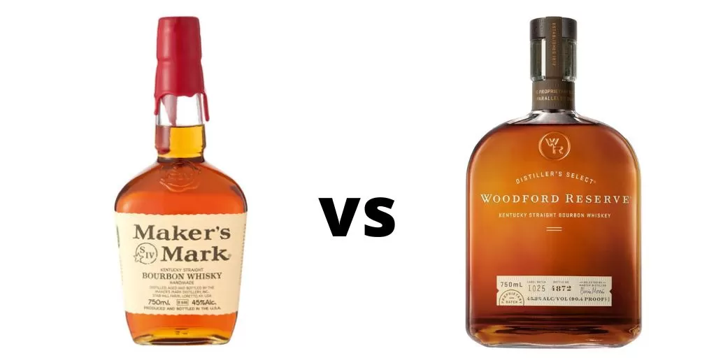 Comparison makers mark vs woodford reserve bourbon