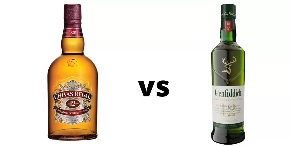 Chivas Regal 12 vs Glenfiddich 12 year old Whisky comparison