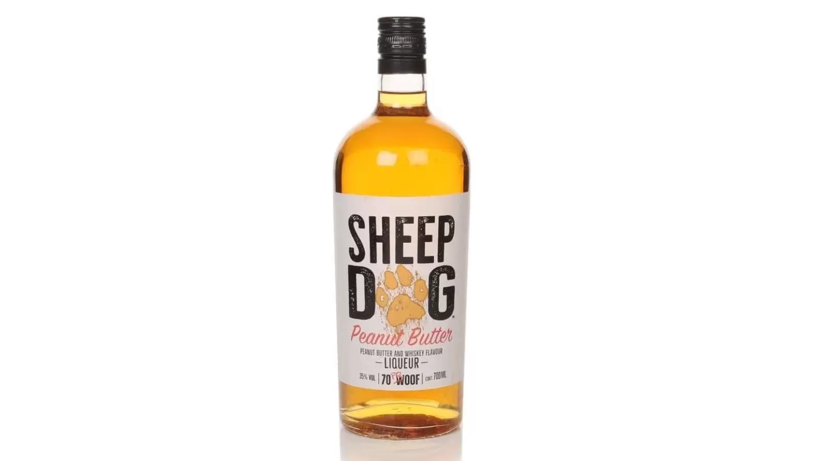 Sheep dog peanut butter flavoured whiskey