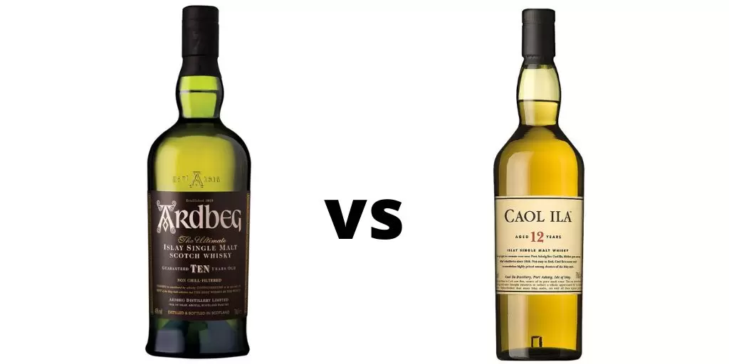 ardbeg 10 vs caol ila 12 yo whisky