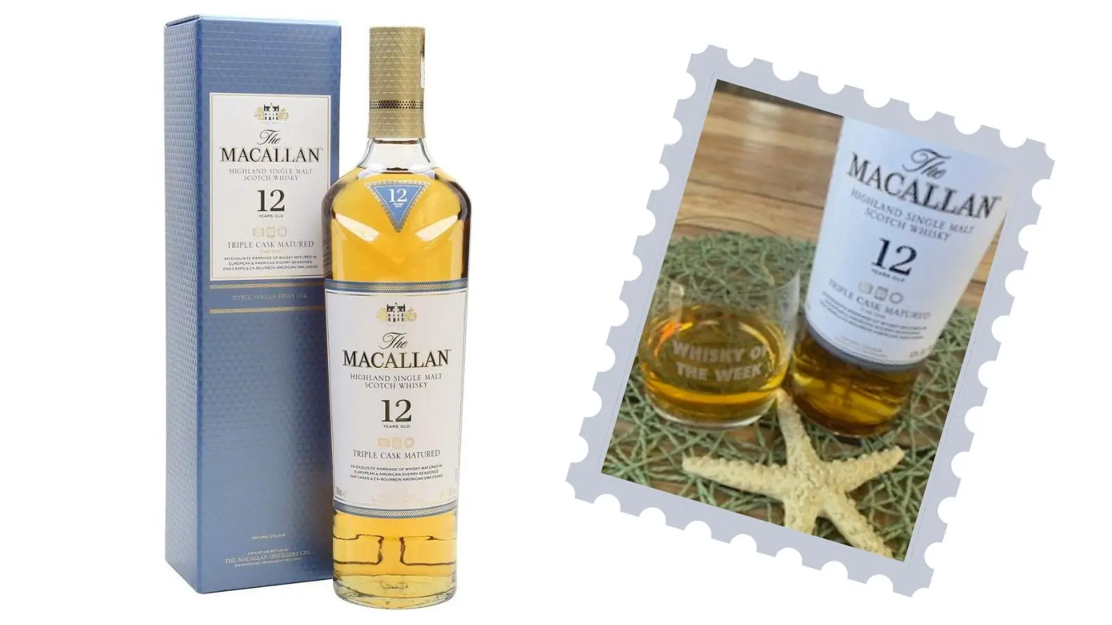 Macallan 12 year old triple cask whisky header
